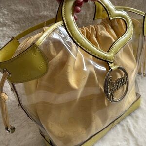 Guess Clear PVC Tote Beach Bag